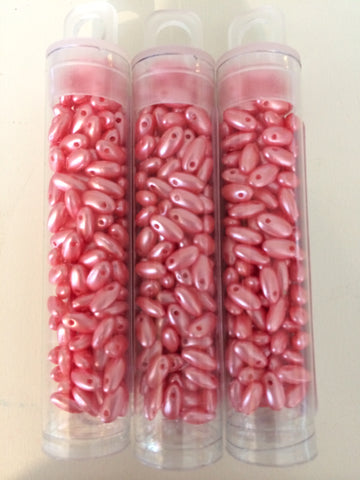 pink rizo beads