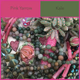 pink yarrow kale green pantone