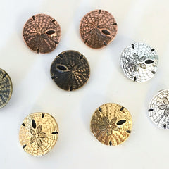 metal sanddollar buttons