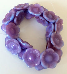 flower button beads