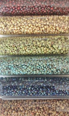 tubes of picasso finish seed beads
