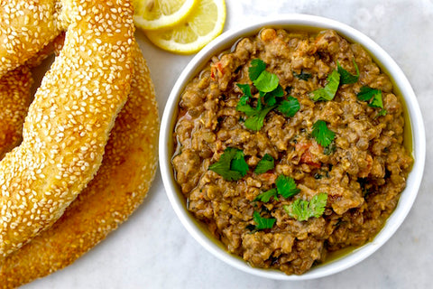 Lentil Dip with Tahini and Olive Oil