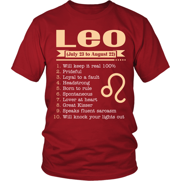 leo tee shirts