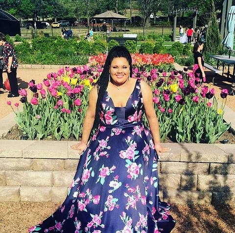 floral print prom 2017 dress 