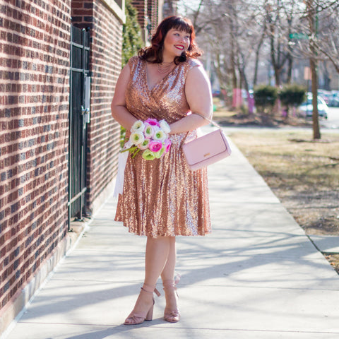 bridesmaid sequin plus size dress by sydneys closet