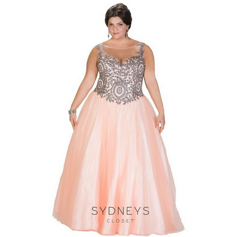 plus size ball gown