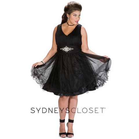 short prom dress plus size