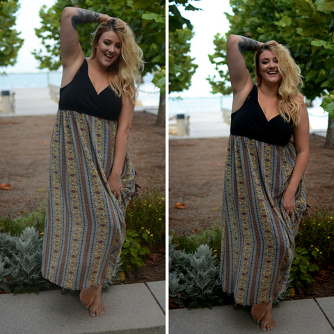 plus size maxi dress for fall