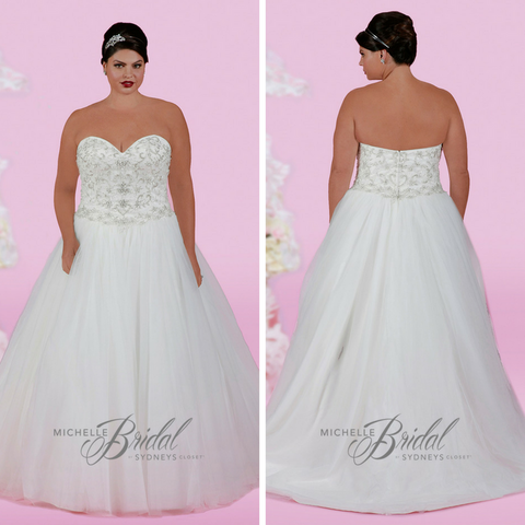 plus size ballgown by Sydney's Closet