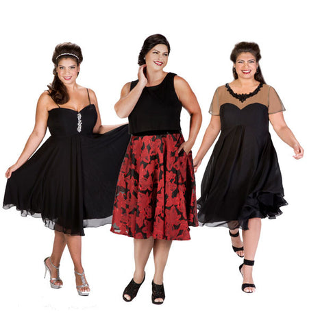 plus size little black dresses