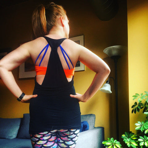 The Triangle - POWWFUL Sports Bra - worn by the Mag Mile Runner