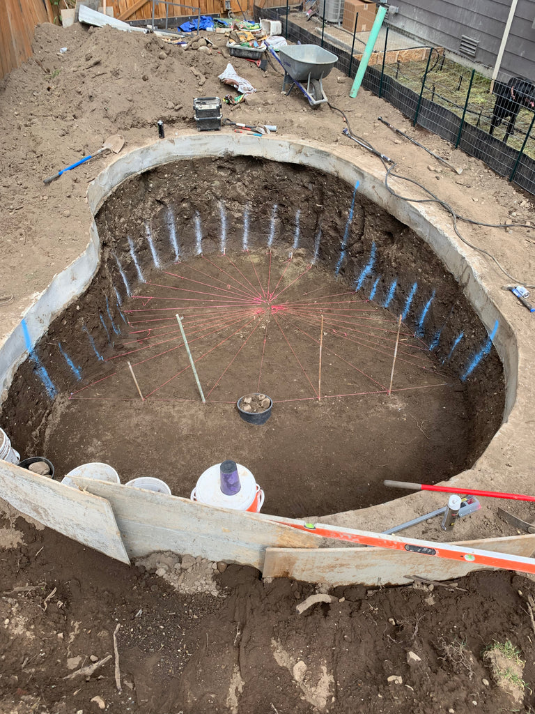 Justin McKinnis Bottom drain Placement pond Build