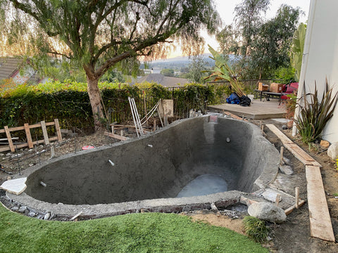 Poured Concrete - Randy Tan Koi Pond Build