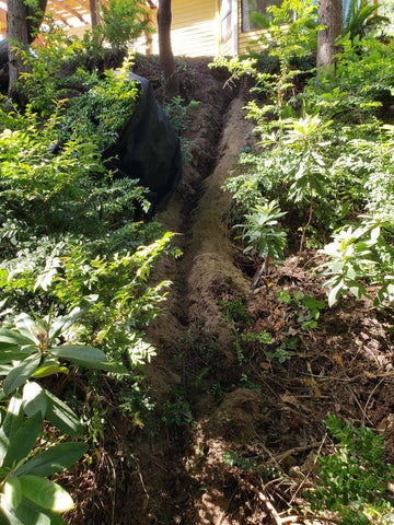 Keven Gravier Pond Build - Digging Trenches