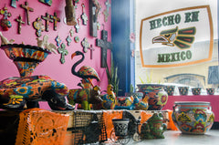 Mexican talavera pottery
