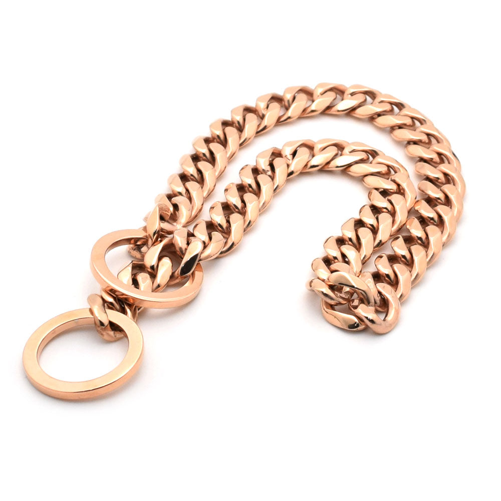 rose gold dog necklace