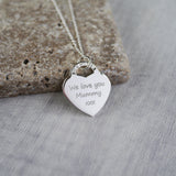 Personalised photo engraved necklace keepsake