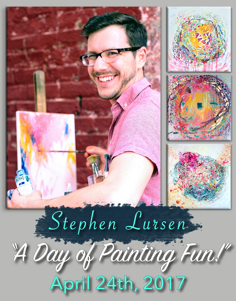 A Day Of Painting Fun: Abstract Artist Painting Workshop with Stephen Lursen