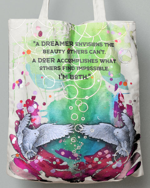 detail of Stephen Lursen's canvas tote bag design