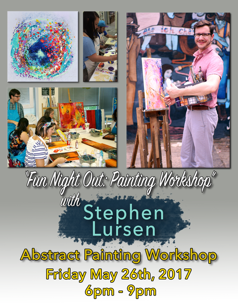 Fun Night Out Artist Workshop with Stephen Lursen at Donna Downey Studios