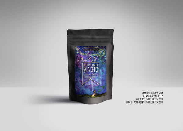 Dark Coffee label designed by Stephen Lursen Art - Art Licensing