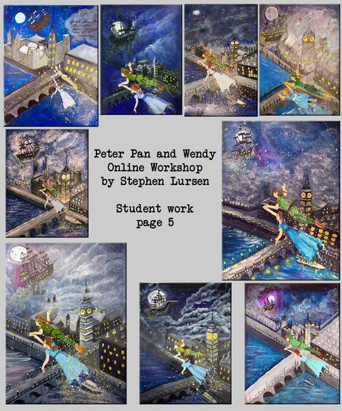 Peter Pan and Wendy Online Workshop student work page 5