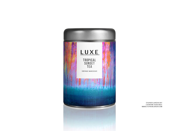 Tea Tin 3 designed by Stephen Lursen Art - Art licensing