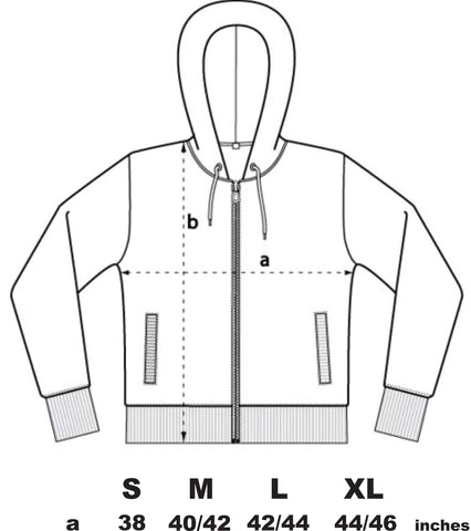 HOODIE SIZE CHART