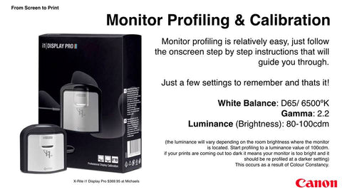 Monitor Profiling & Calibration