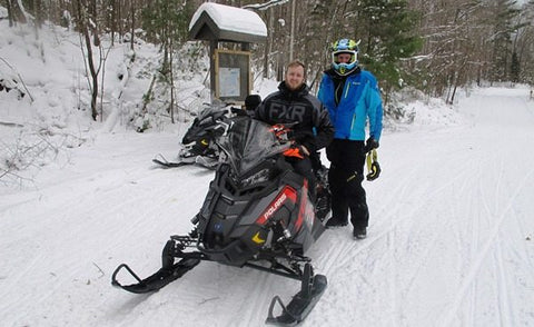 Snow Goer Crew enjoying Hayward WI Snowmobile Trails
