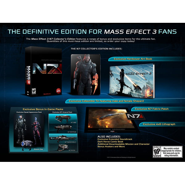 mass effect 3 n7 collector's edition xbox one price