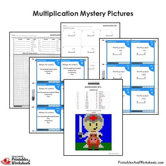 Mystery Number Worksheets 4th Grade
