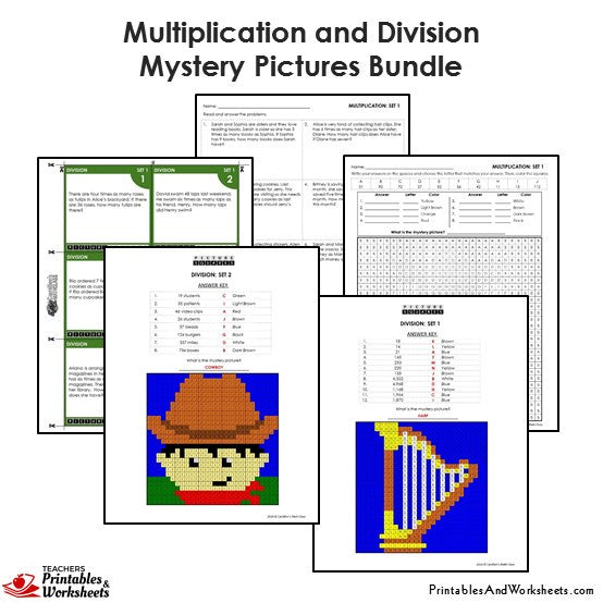 4th Grade Multiplication and Division Coloring Worksheets Printables Worksheets 