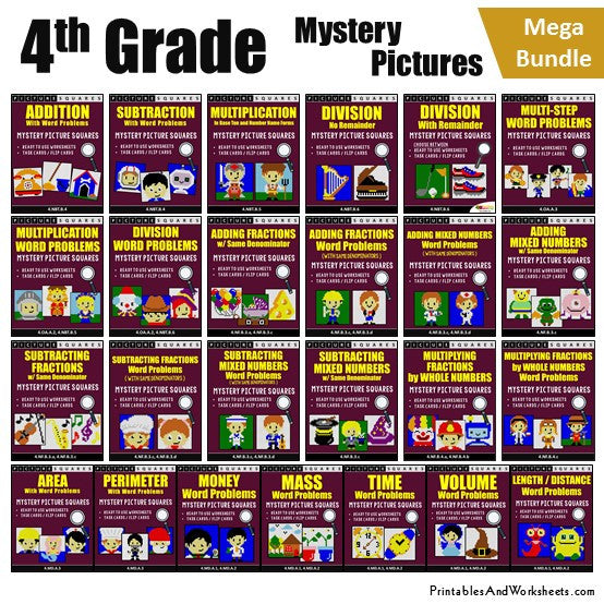 4th-grade-math-mystery-pictures-coloring-worksheets-task-cards-printables-worksheets