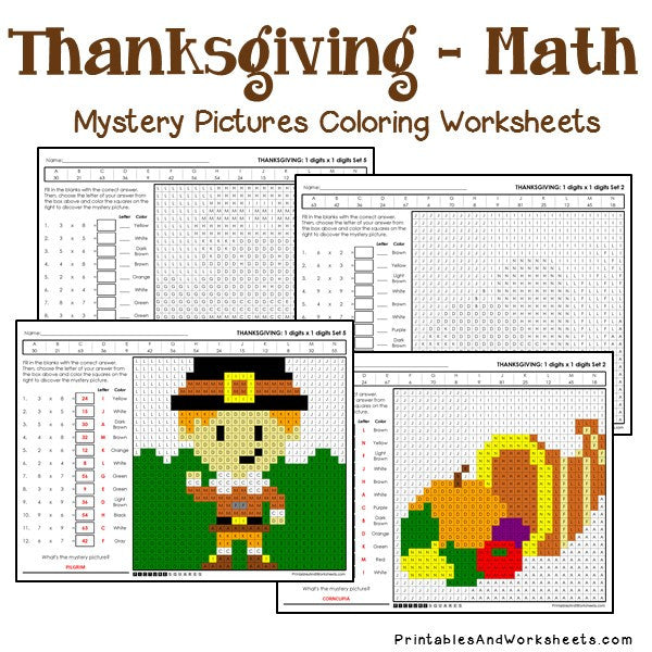 thanksgiving-multiplication-mystery-pictures-coloring-worksheets