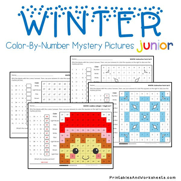 winter-math-color-by-number-printables-worksheets