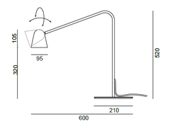 Formagenda - Chaplin Table Lamp Dimensions
