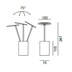 Formagenda ET Table Lamp Dimensions