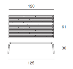 Pacini e Cappellini - Millerighe Coffee Table Dimensions