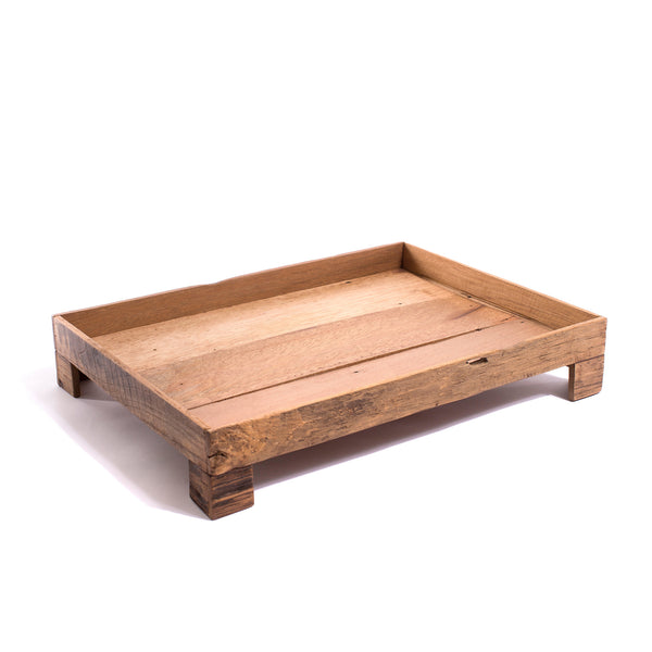 rectangular wooden tray