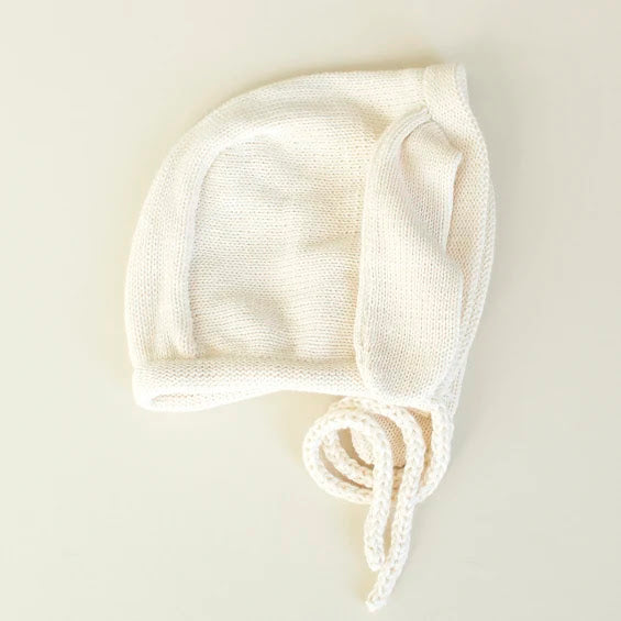 Petite Coo - Knit Bunny Bonnett Cream