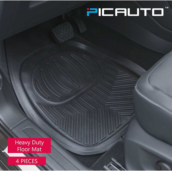 Wow Auto Heavy Duty Rubber Deep Tray Floor Mats 100 Odorless