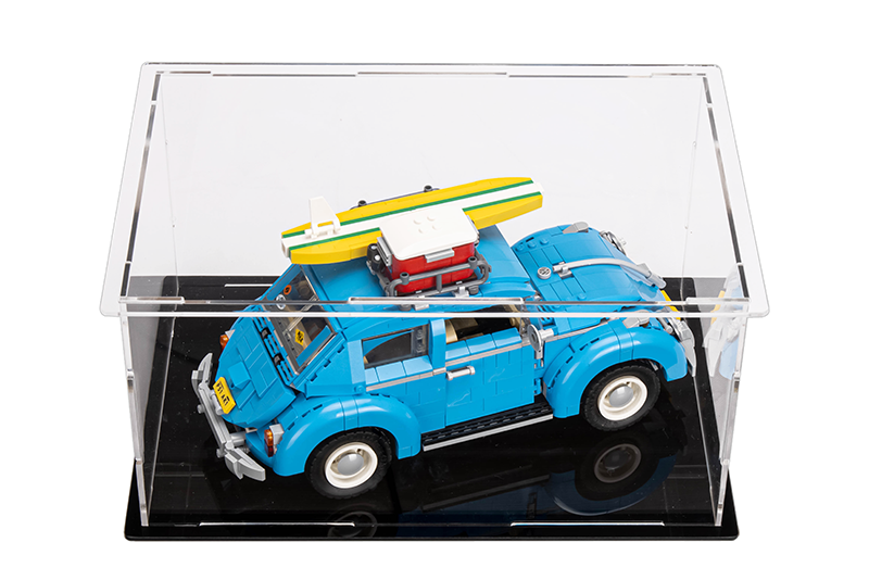 Acrylic Display Case with Internal Stand for LEGO Volkswagen Beetle 10252 