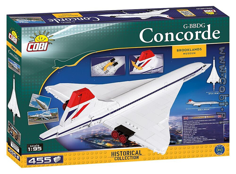 450 pcs Briques Construction Kit COB01917-Cobi-action Ville-Concorde 