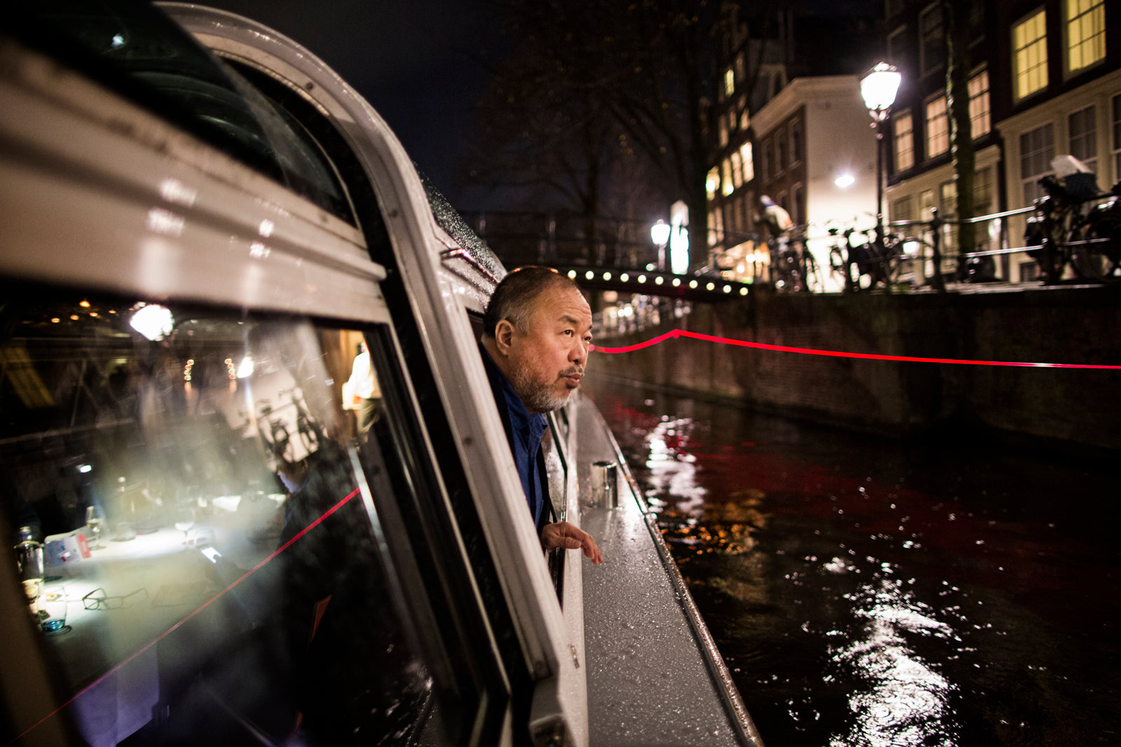 Ai Weiwei at Amsterdam Light Festival