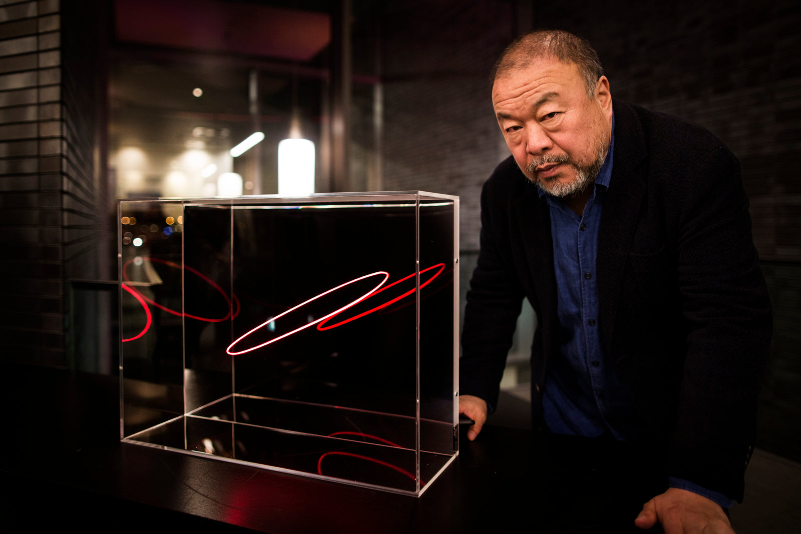 Ai Weiwei at Amsterdam Light Festival