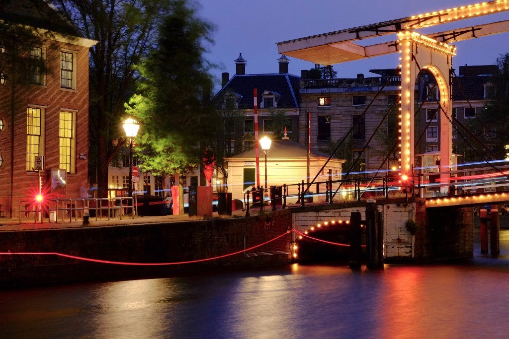 Ai Weiwei at Amsterdam Light Festival; Thinline on the Canal