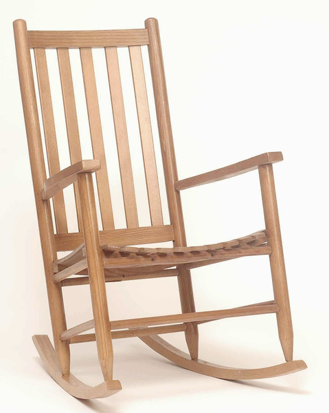 unfinished child's rocking chair