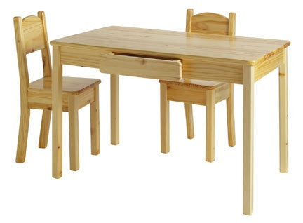 unfinished kids table and chairs