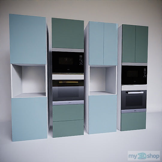 Pytha V24 Tall Appliance Cabinets Bench Top Height My 3d Shop